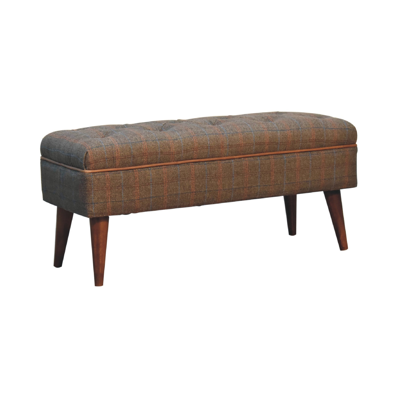 Multi Tweed Buffalo Pipe Bench Benches CasaFenix