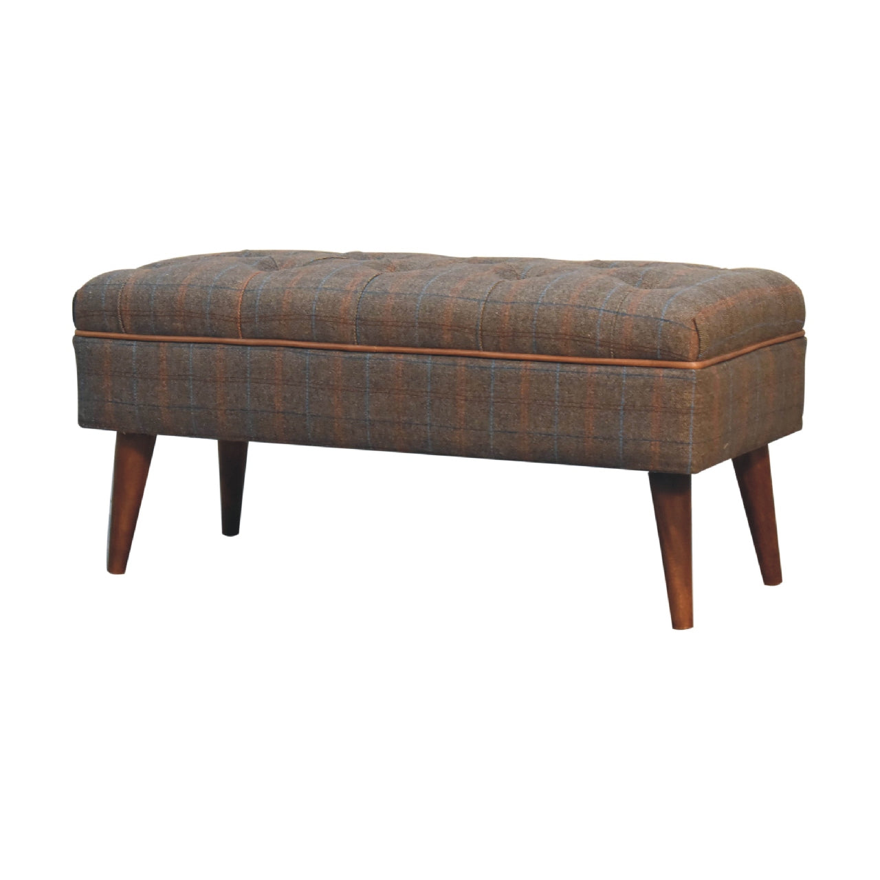 Multi Tweed Buffalo Pipe Bench Benches CasaFenix