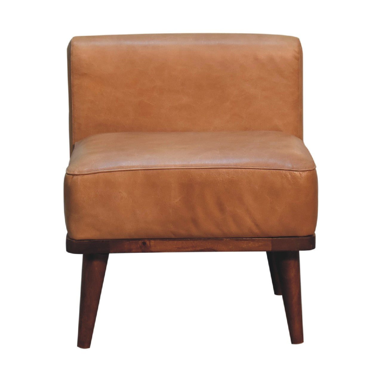 Tan Buffalo Backrest Footstool Footstool CasaFenix