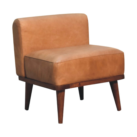 Tan Buffalo Backrest Footstool Footstool CasaFenix