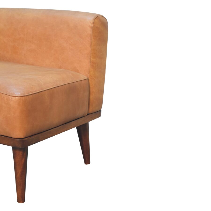 Tan Buffalo Backrest Footstool Footstool CasaFenix