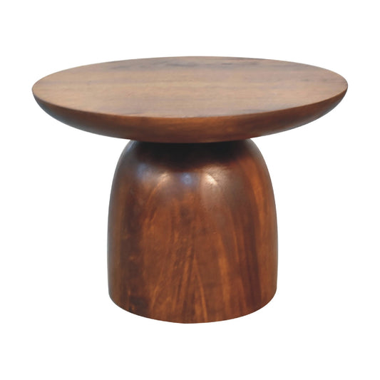 Little Chestnut Round Side Table Console table CasaFenix