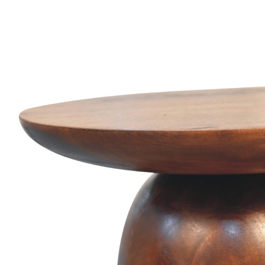 Little Chestnut Round Side Table Console table CasaFenix