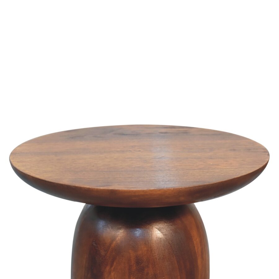 Little Chestnut Round Side Table Console table CasaFenix