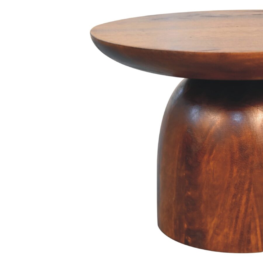 Little Chestnut Round Side Table Console table CasaFenix