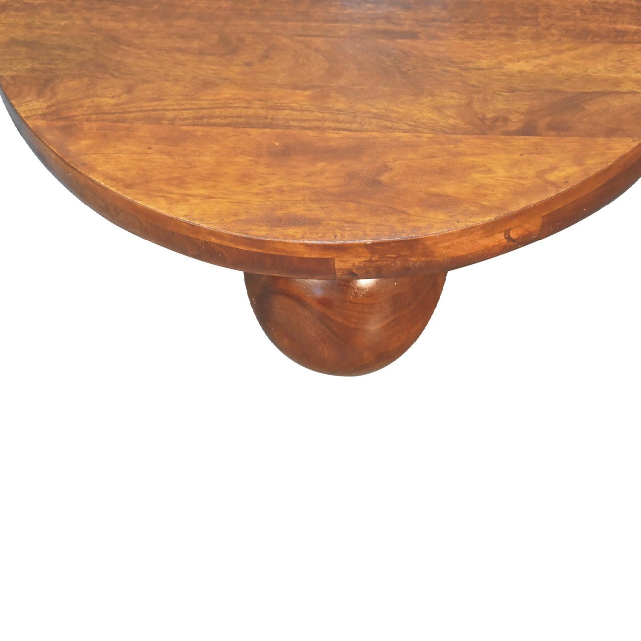 Chestnut Central Ball Table or Stool Console table CasaFenix