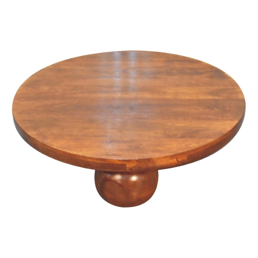 Chestnut Central Ball Table or Stool Console table CasaFenix