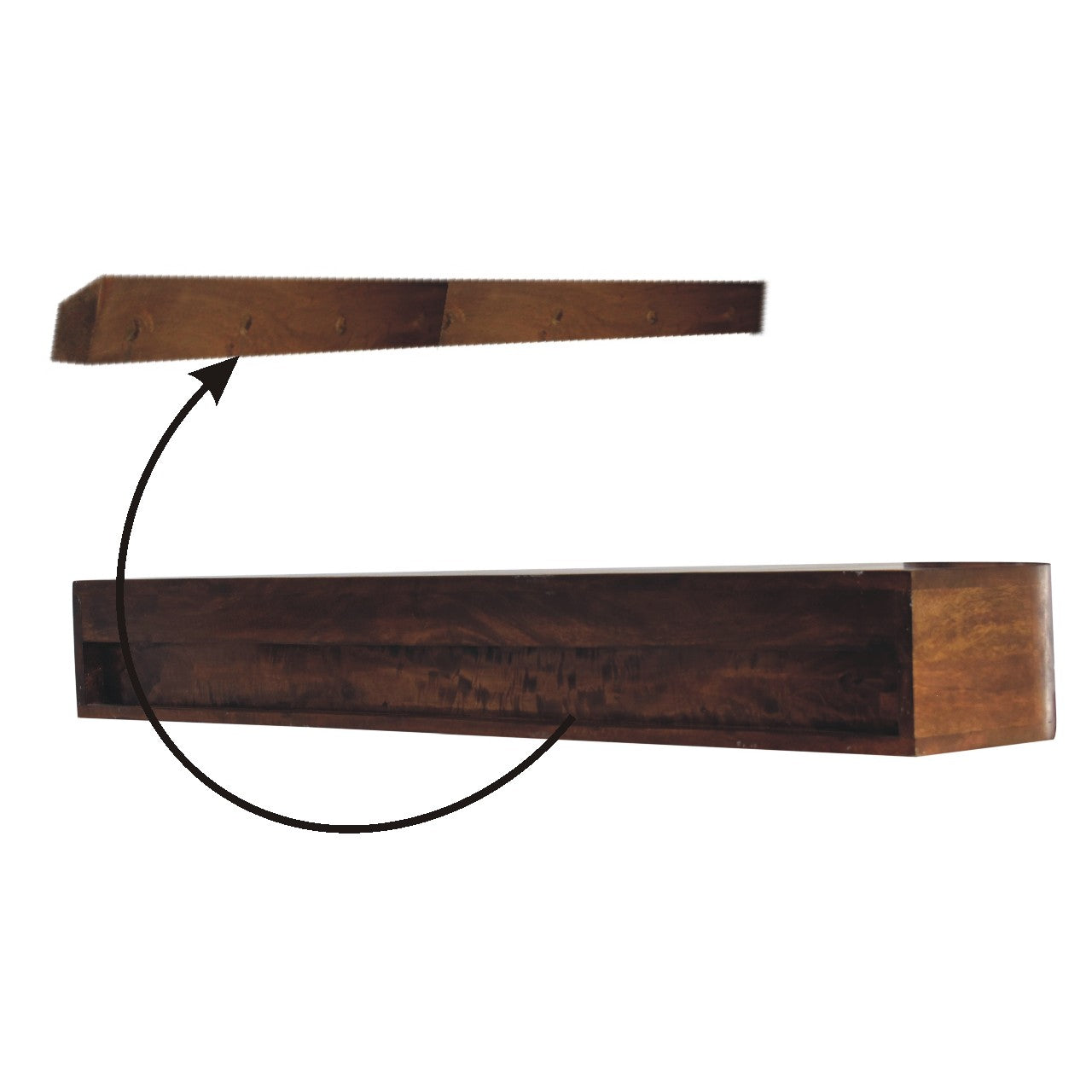 Lunar 2 Drawer Wall Mounted Console Table Console table CasaFenix