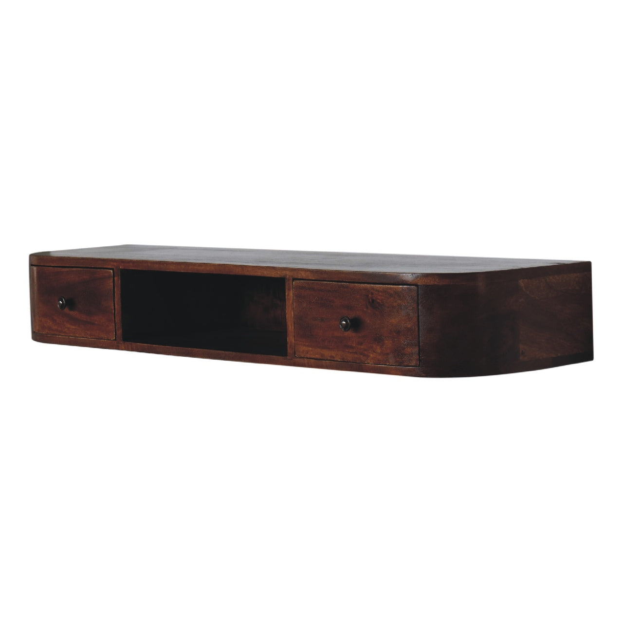 Lunar 2 Drawer Wall Mounted Console Table Console table CasaFenix