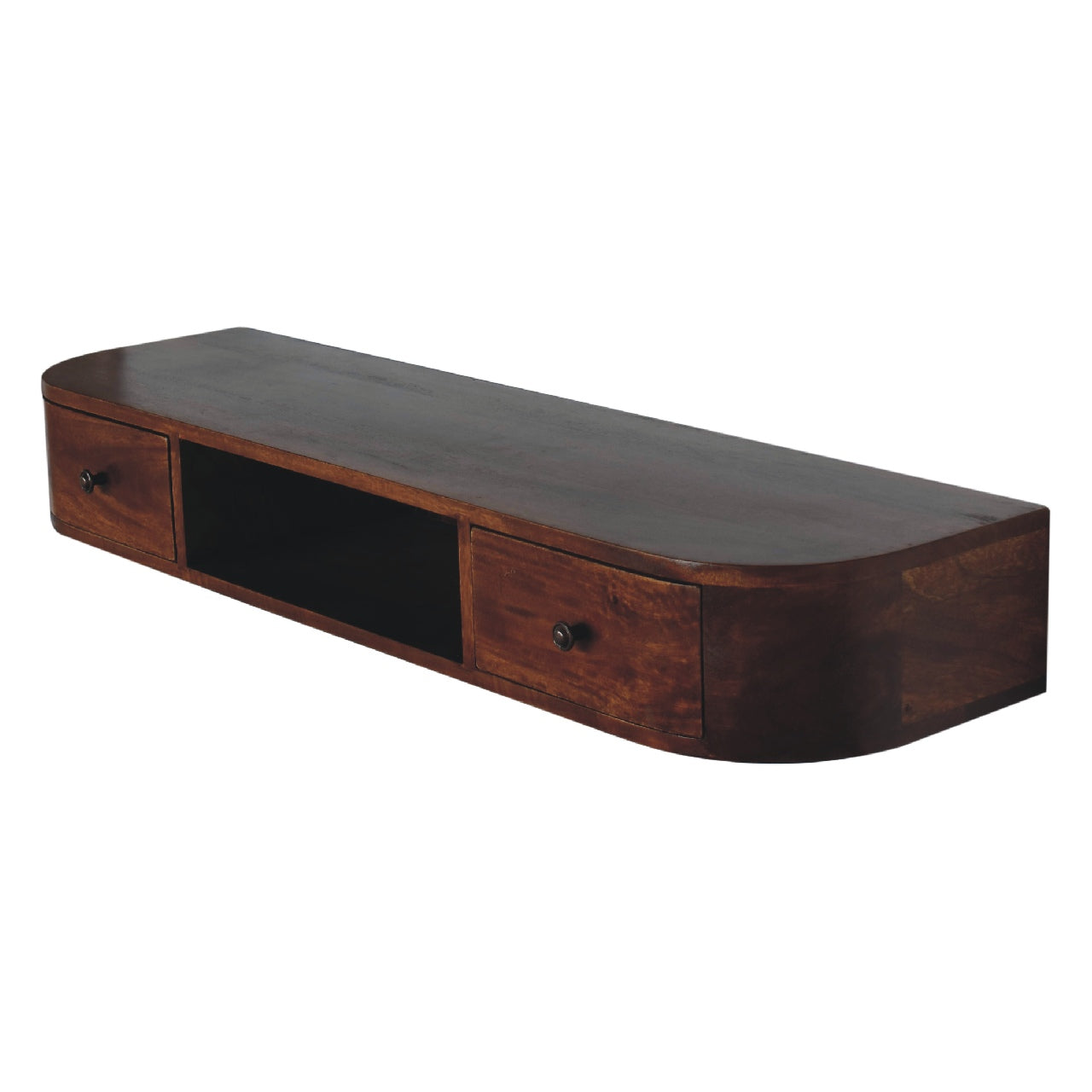 Lunar 2 Drawer Wall Mounted Console Table Console table CasaFenix