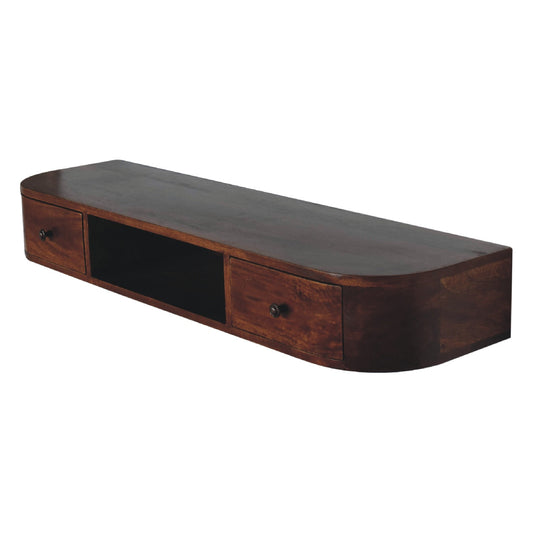 Lunar 2 Drawer Wall Mounted Console Table Console table CasaFenix