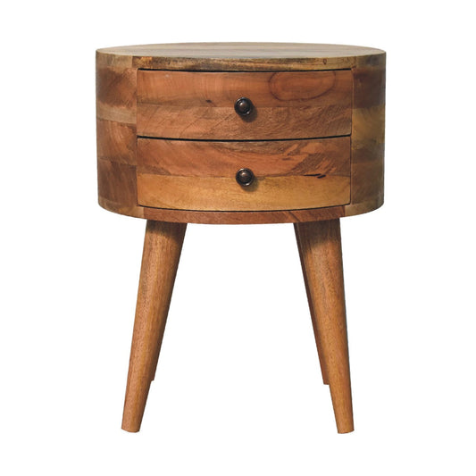 Odyssey Oak-ish 2 Drawer Bedside Bedside table / chest CasaFenix