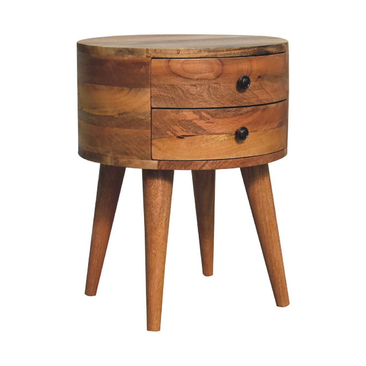 Odyssey Oak-ish 2 Drawer Bedside Bedside table / chest CasaFenix