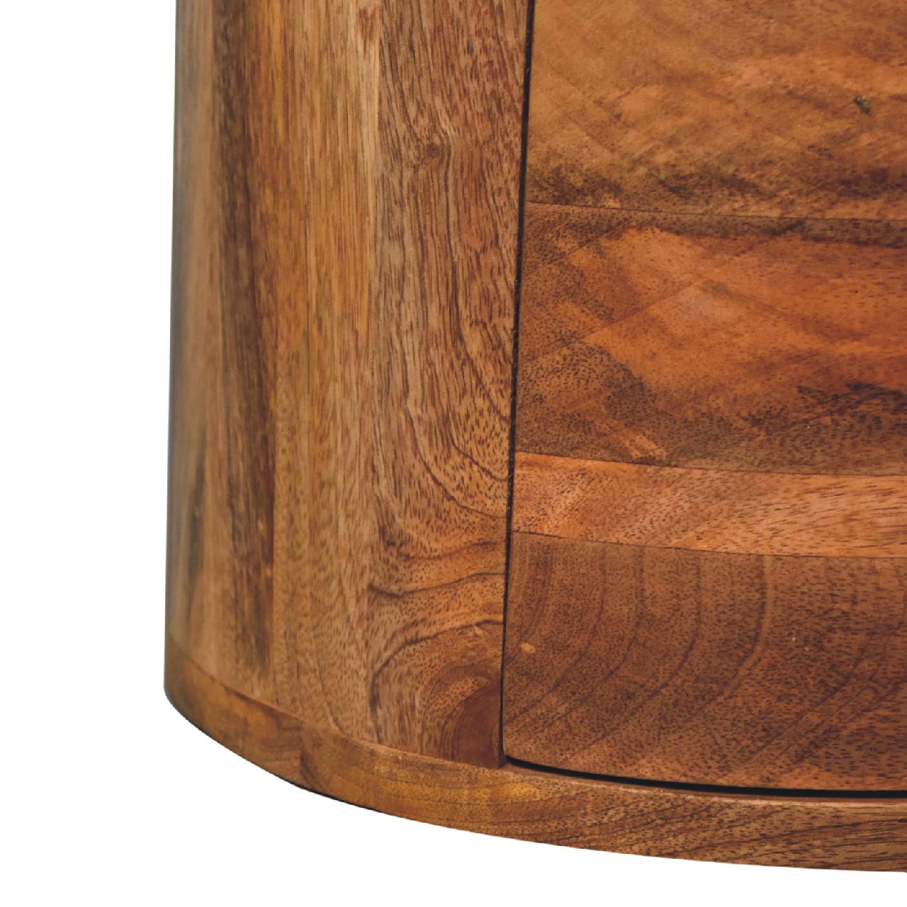 Oak-ish Drum Chest 3 Drawer Chest of drawers CasaFenix