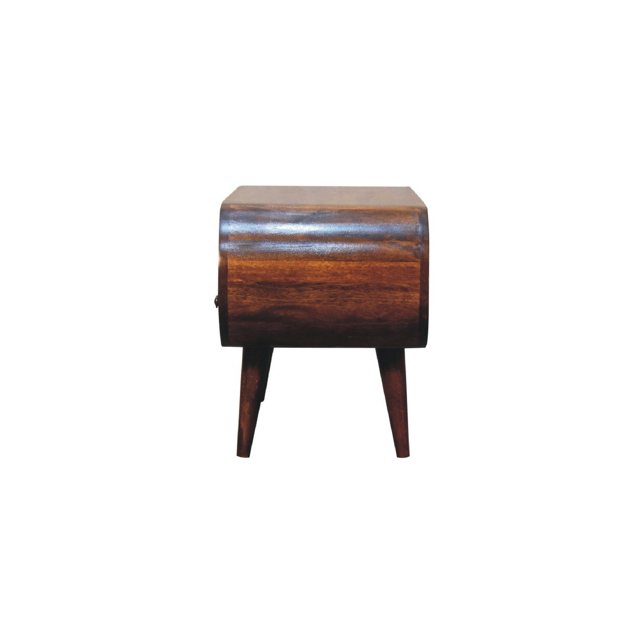 Chestnut Circular TV Stand TV Stand CasaFenix