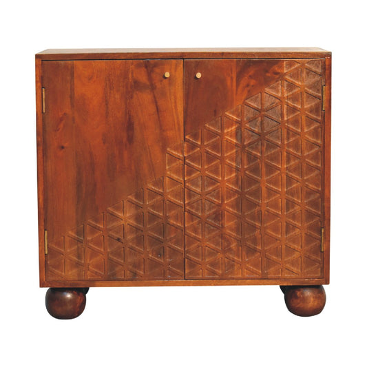 Chestnut Dice Cabinet Cabinets & Storage CasaFenix