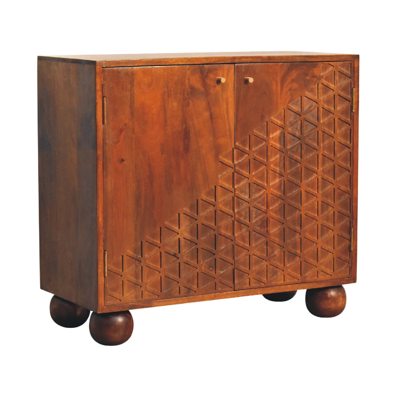Chestnut Dice Cabinet Cabinets & Storage CasaFenix