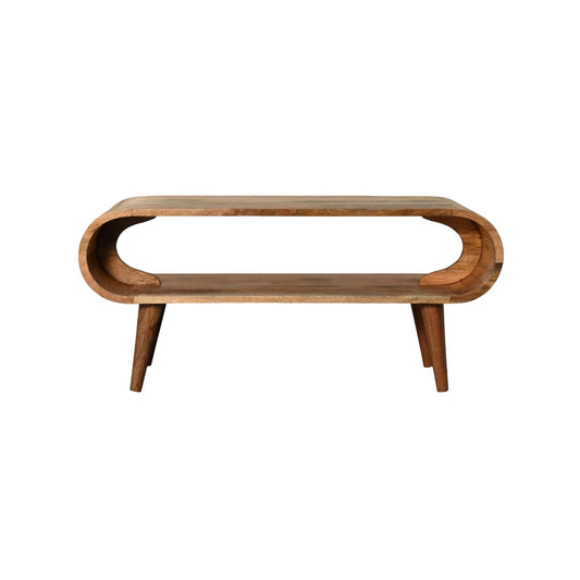Amaya Nordic Style Oak-ish Coffee Table TV Stand CasaFenix