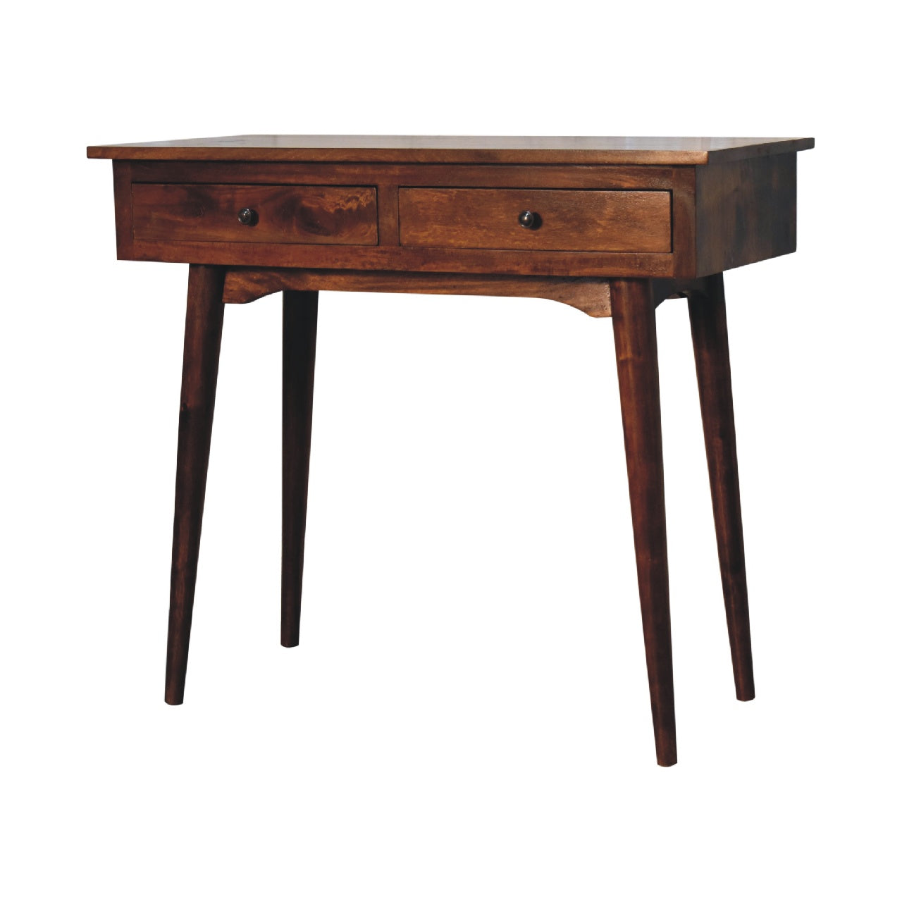Chestnut Hallway 2 Drawer Console Table Console table CasaFenix