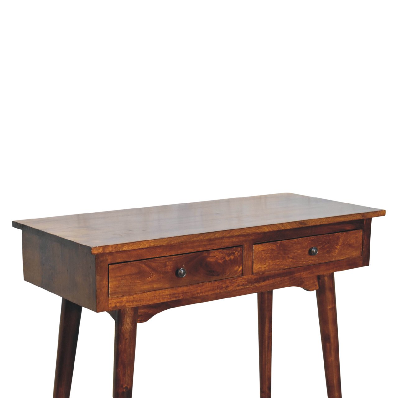 Chestnut Hallway 2 Drawer Console Table Console table CasaFenix