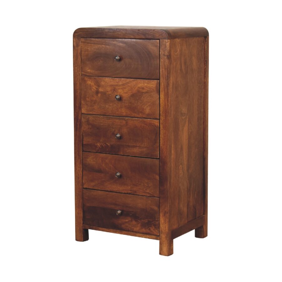 Aspen 5 Drawer Tallboy Cabinets & Storage CasaFenix