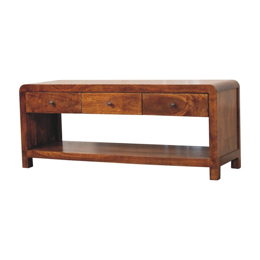 Aspen 3 Drawer Media Unit TV Stand Cabinets & Storage CasaFenix