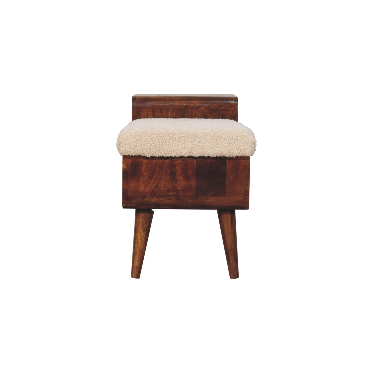 Boucle Carved Chestnut Telephone Table Console table CasaFenix