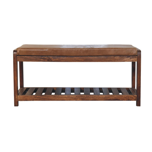 Buffalo Slatted Hallway Bench Benches CasaFenix