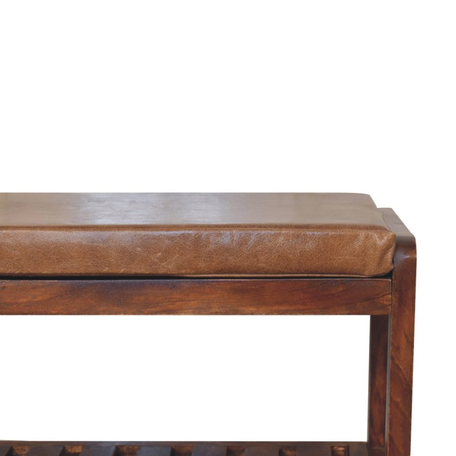 Buffalo Slatted Hallway Bench Benches CasaFenix