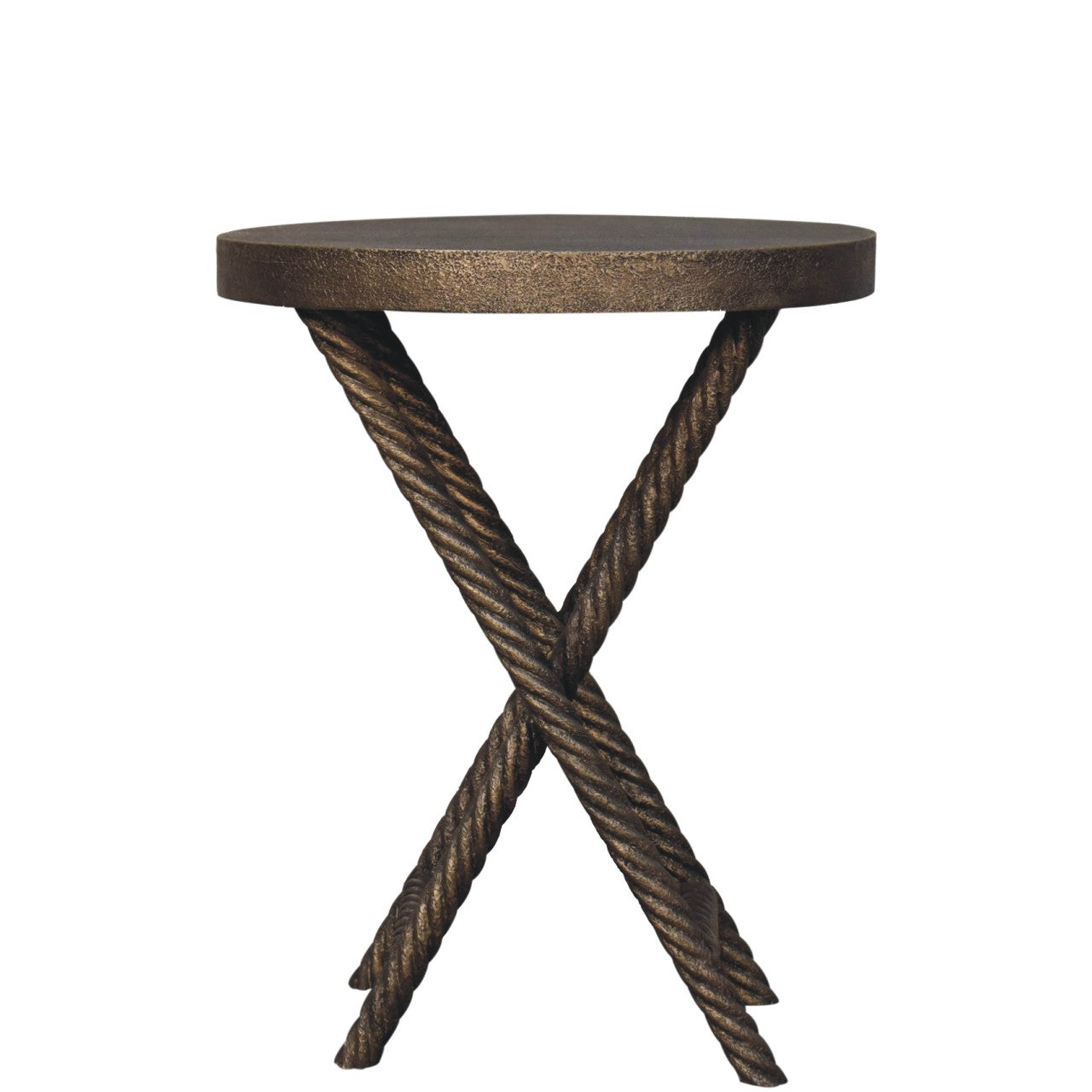Metallic Rope Side Table Console table CasaFenix