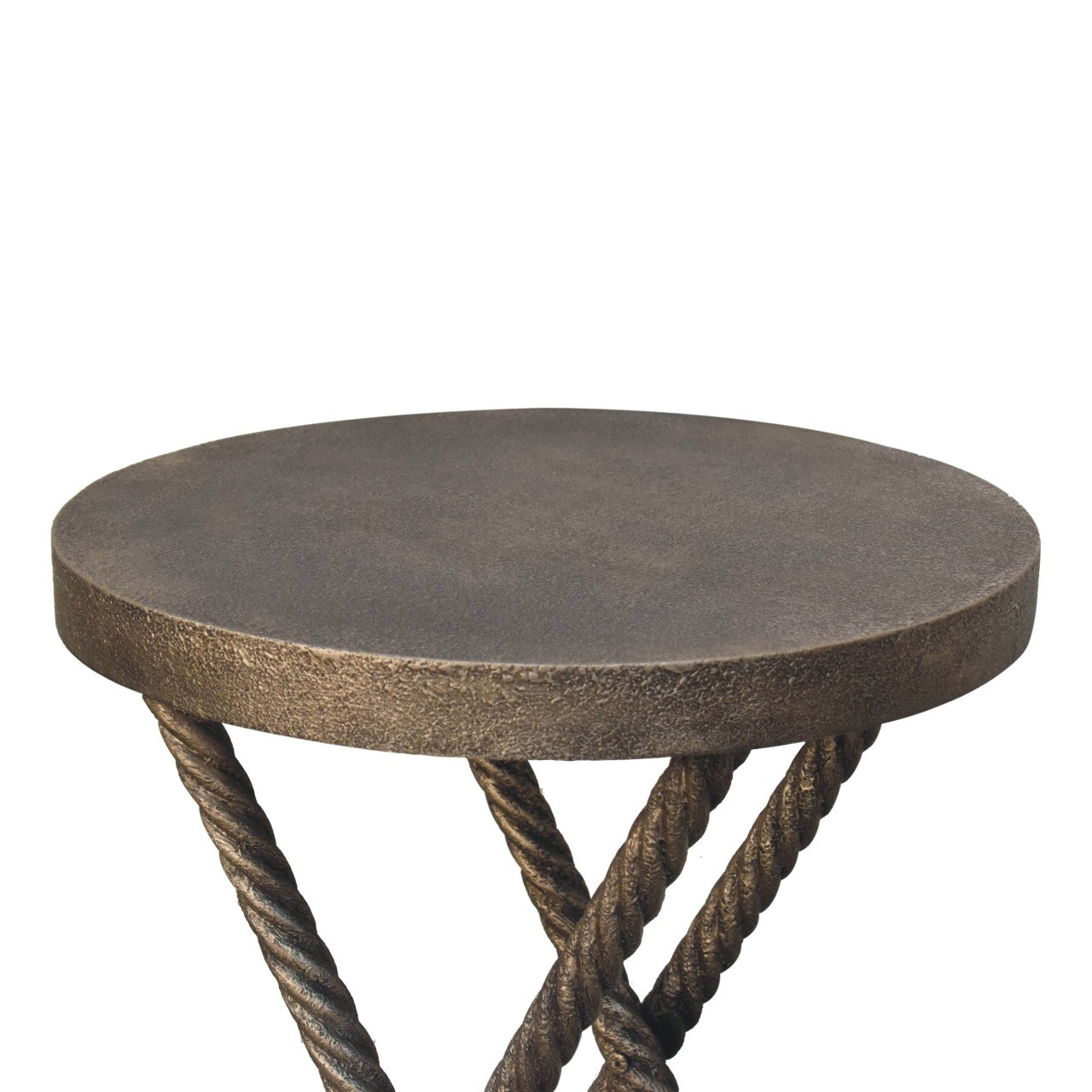 Metallic Rope Side Table Console table CasaFenix