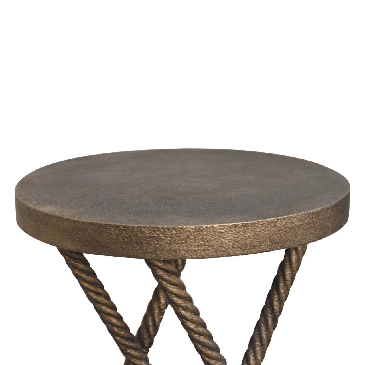 Metallic Rope Side Table Console table CasaFenix