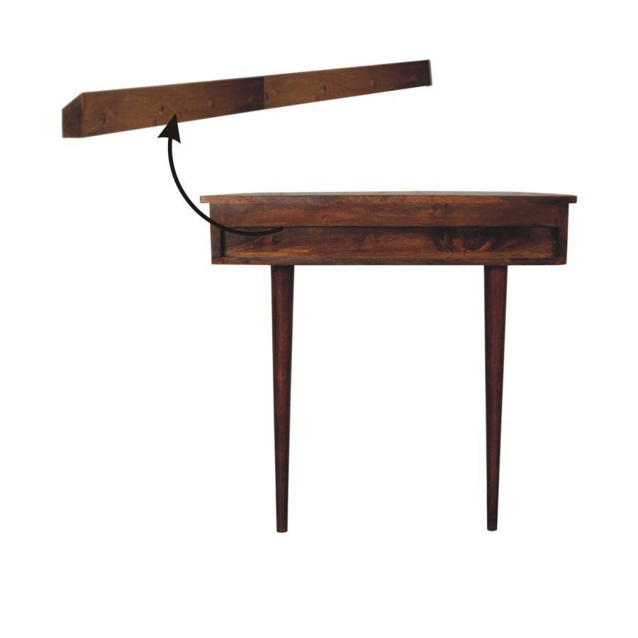 Backless Mounted Chestnut Console Console table CasaFenix