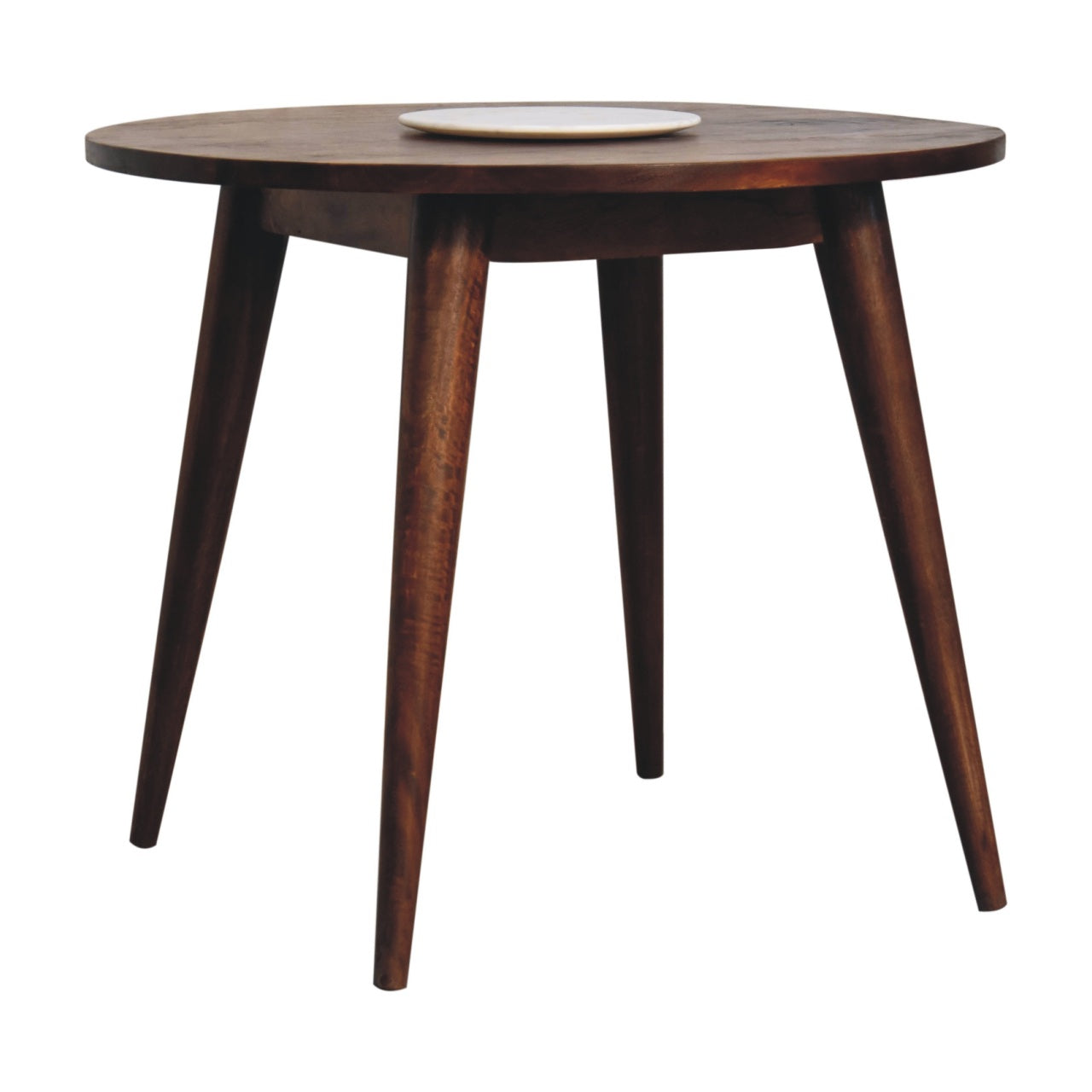 Chestnut Round Nordic End / Dining Table Console table CasaFenix