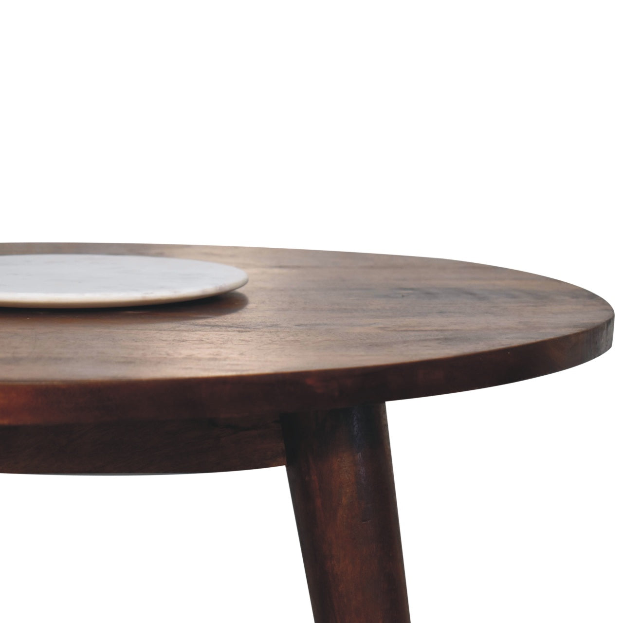 Chestnut Round Nordic End / Dining Table Console table CasaFenix
