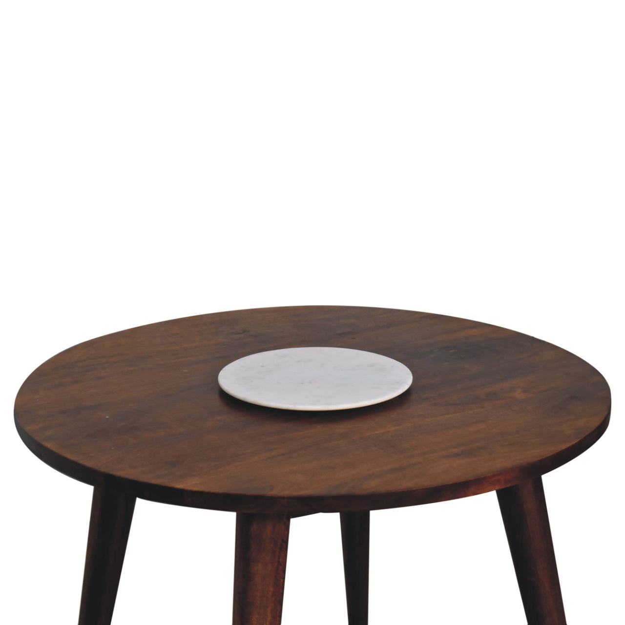 Chestnut Round Nordic End / Dining Table Console table CasaFenix