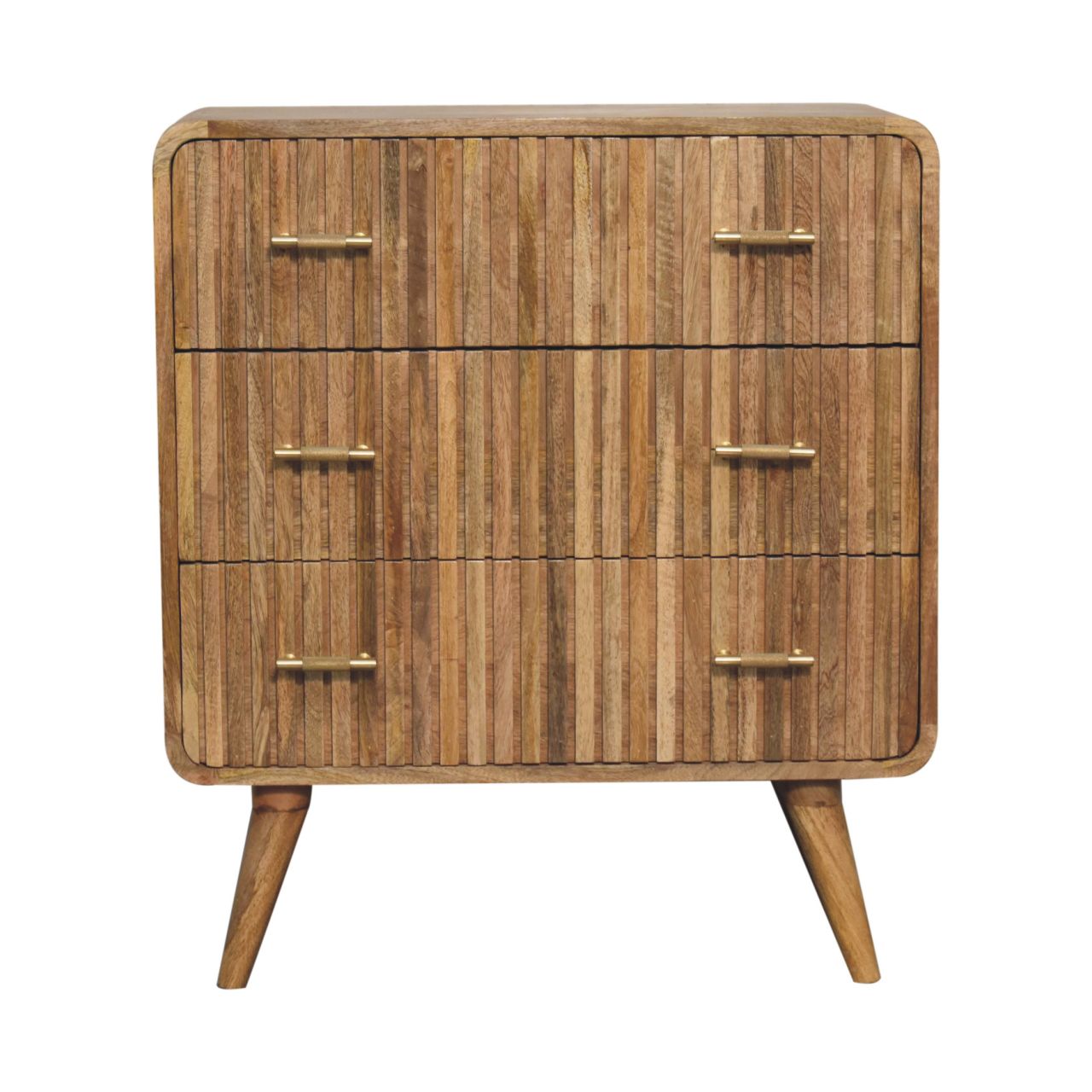 T-bar Ridged Chest 79cm High Chest of drawers CasaFenix