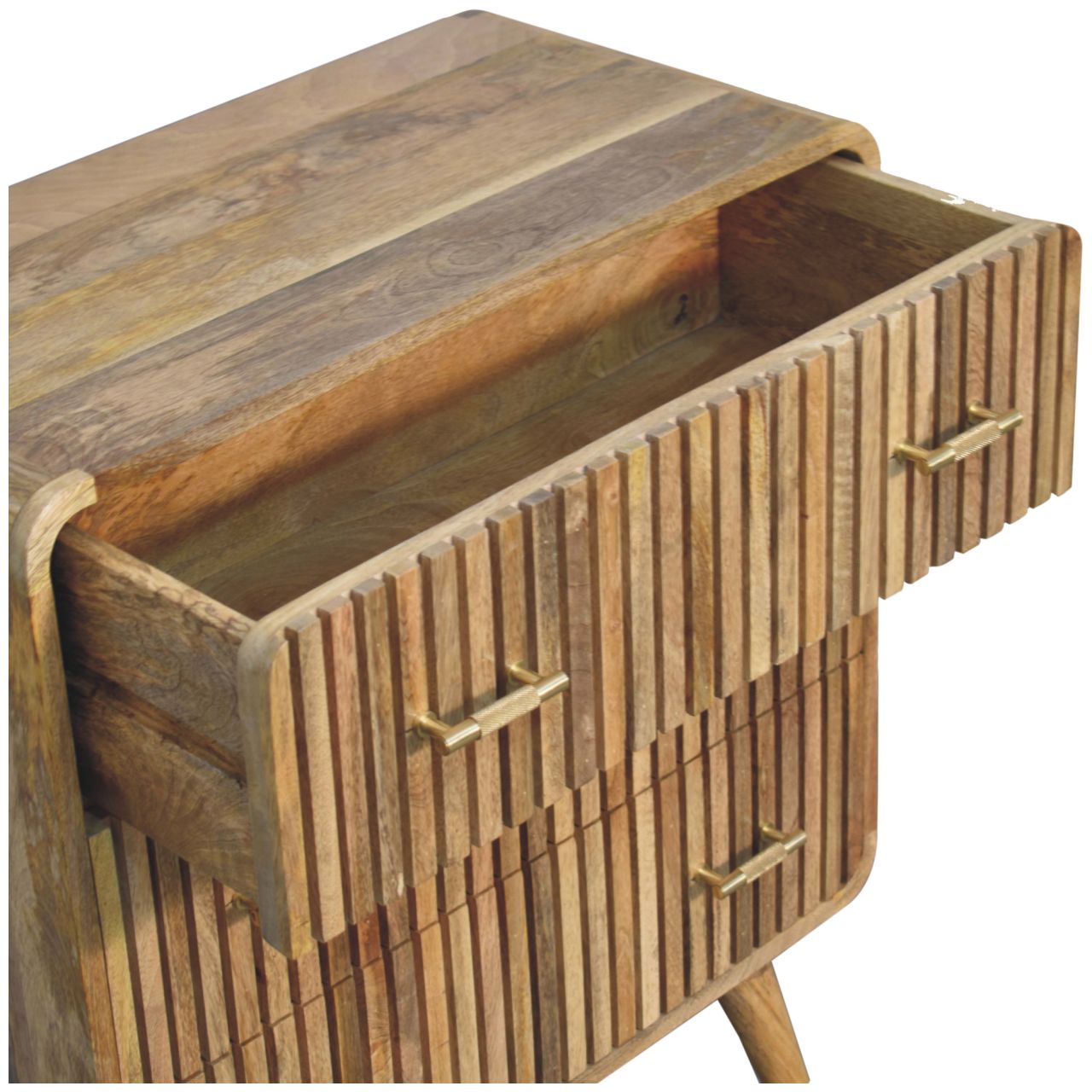T-bar Ridged Chest 79cm High Chest of drawers CasaFenix