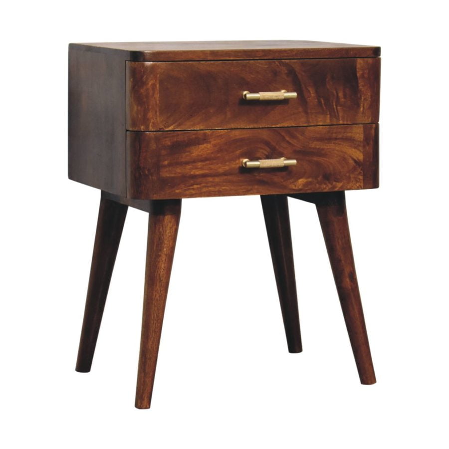 Chestnut T-Bar Nordic Bedside Bedside table / chest CasaFenix