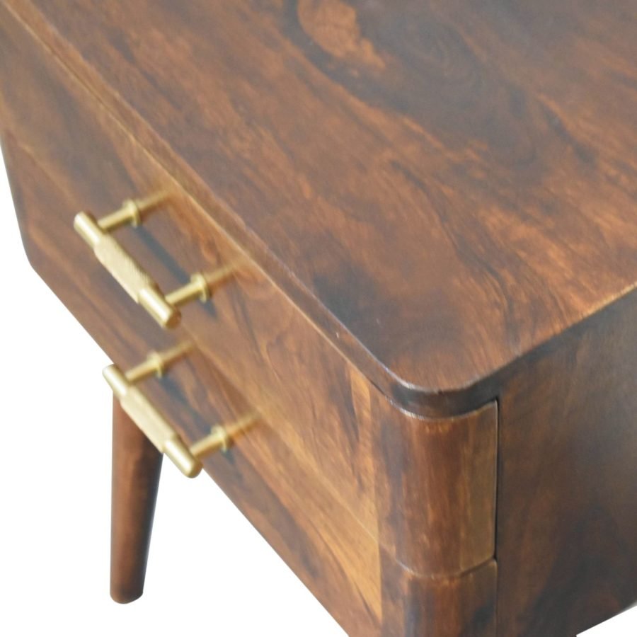 Chestnut T-Bar Nordic Bedside Bedside table / chest CasaFenix