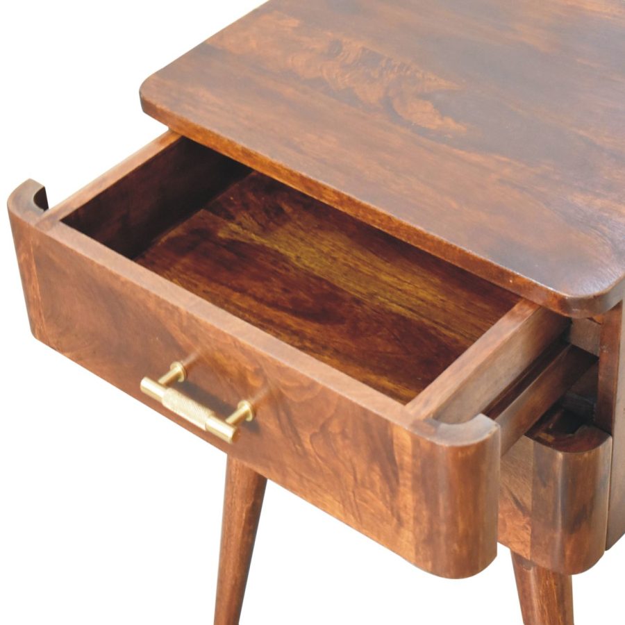 Chestnut T-Bar Nordic Bedside Bedside table / chest CasaFenix