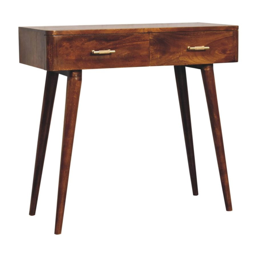 Chestnut T-Bar Console Table Console table CasaFenix