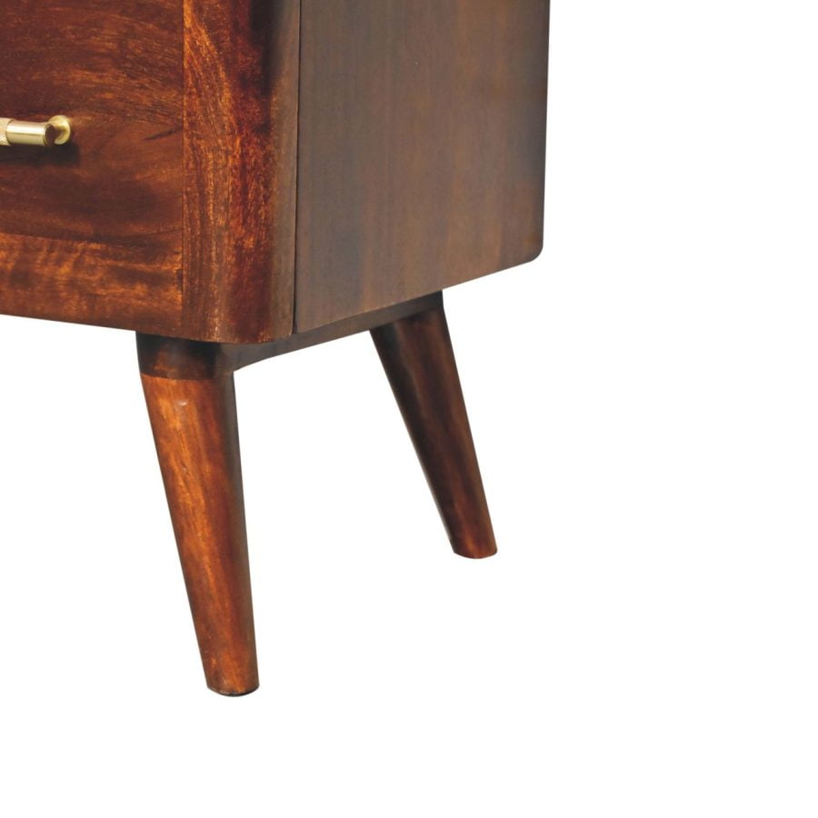 Chestnut T-Bar 3 Drawer Chest Chest of drawers CasaFenix
