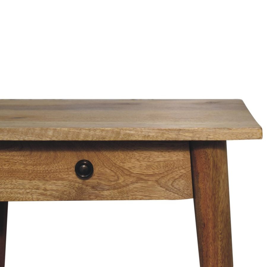 Woven Solid Wood End Table Tables CasaFenix