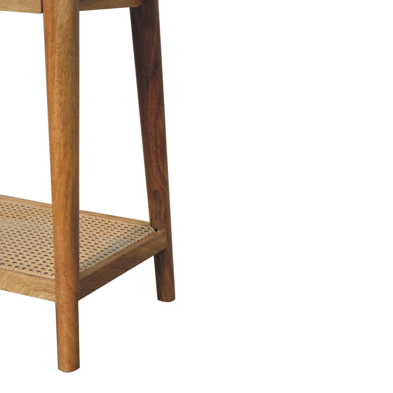 Woven Solid Wood End Table Tables CasaFenix