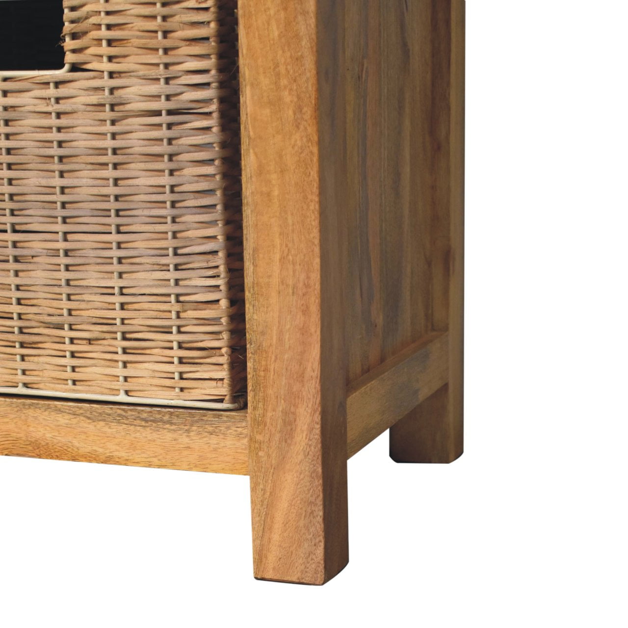Rattan Basket Linen Bench Benches CasaFenix