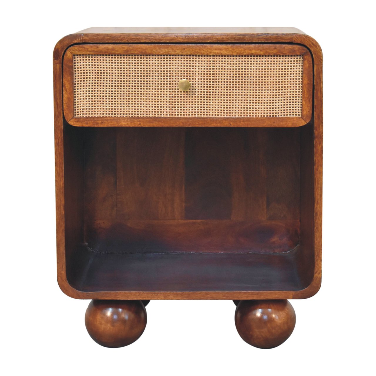 Chestnut Open Woven Bedside Bedside table / chest CasaFenix