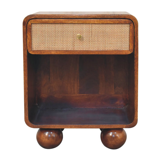 Chestnut Open Woven Bedside Bedside table / chest CasaFenix