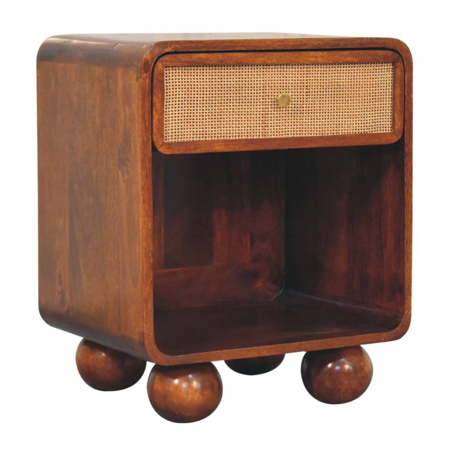 Chestnut Open Woven Bedside Bedside table / chest CasaFenix