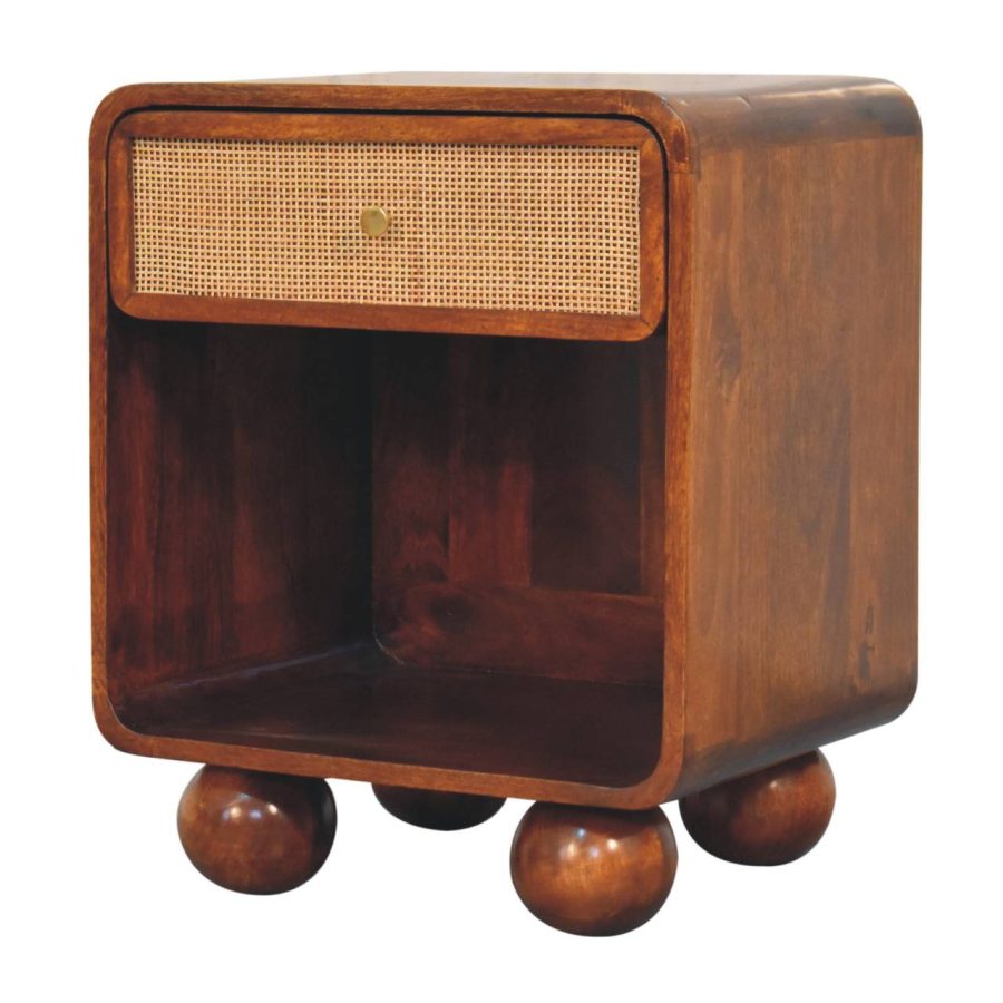 Chestnut Open Woven Bedside Bedside table / chest CasaFenix